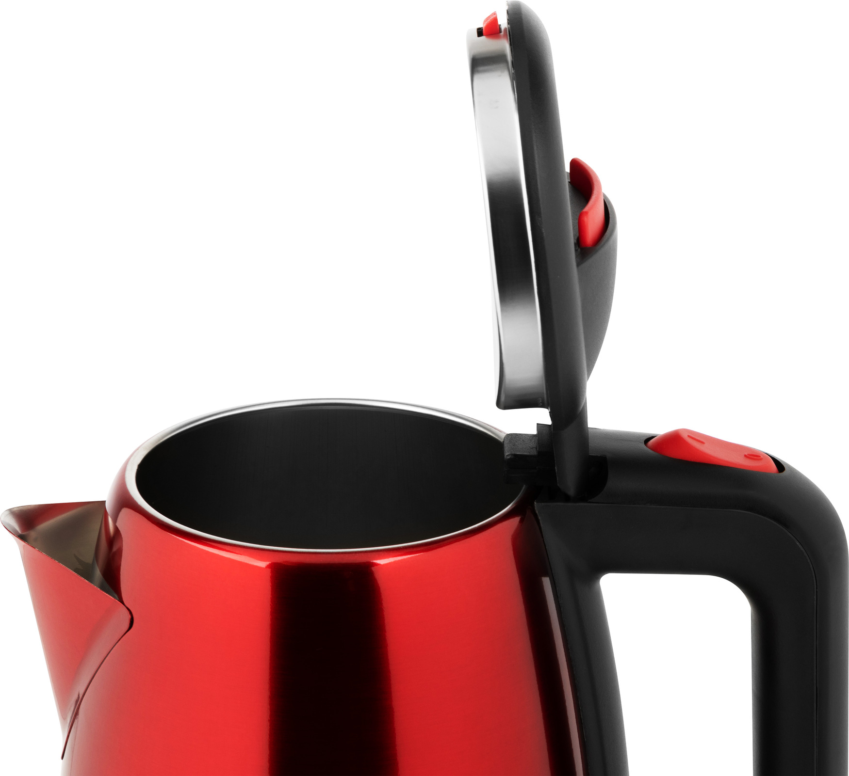 Чайник электрический стальной HS-1003 на 1,8 л, цвет красный