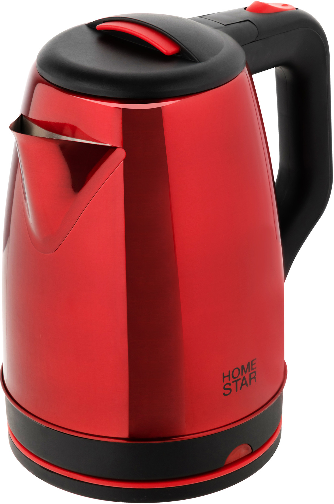 Чайник электрический стальной HS-1003 на 1,8 л, цвет красный