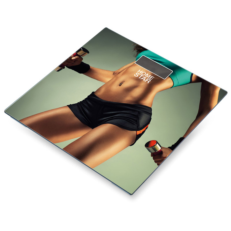 Весы напольные электронные HS-6001Q стеклянная поверхность, до 180 кг