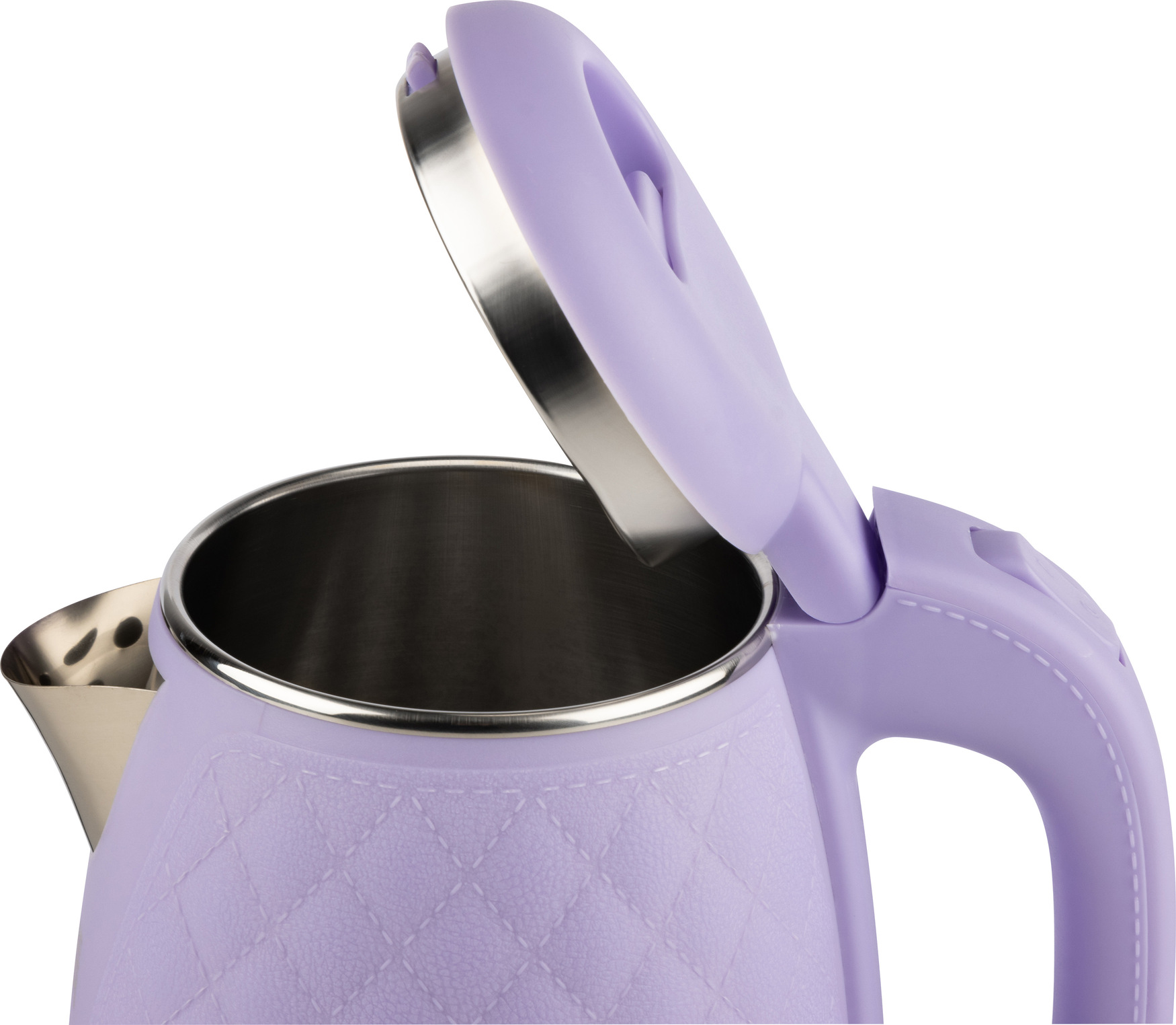 Чайник электрический HS-на 1007 на 1,7 л, цвет лиловый, двойной корпус