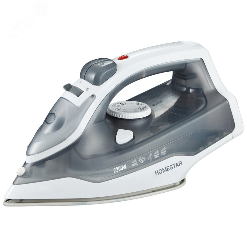 Утюг HS-4011 на 2200 Вт, подошва - нержавеющая сталь, цвет серый