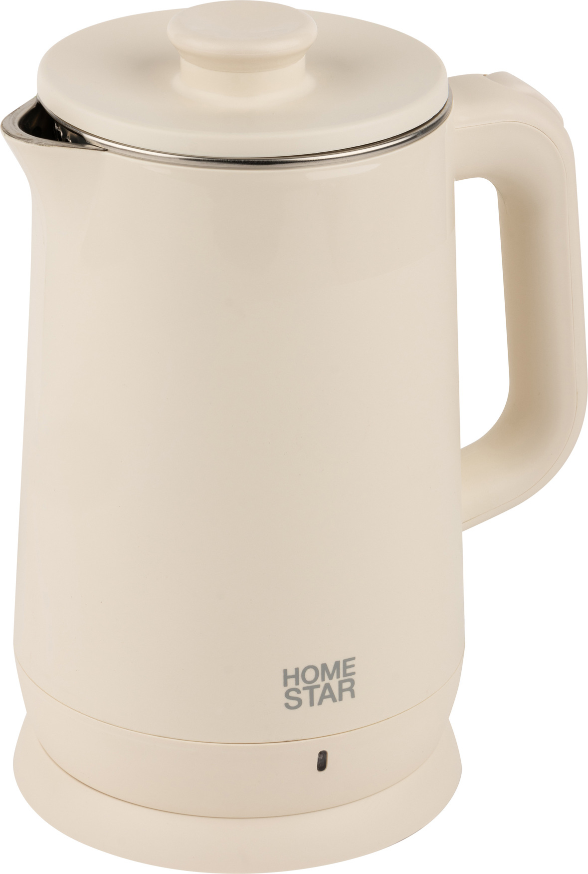 Чайник электрический HS-на 1006 на 1,8 л, цвет бежевый, двойной корпус