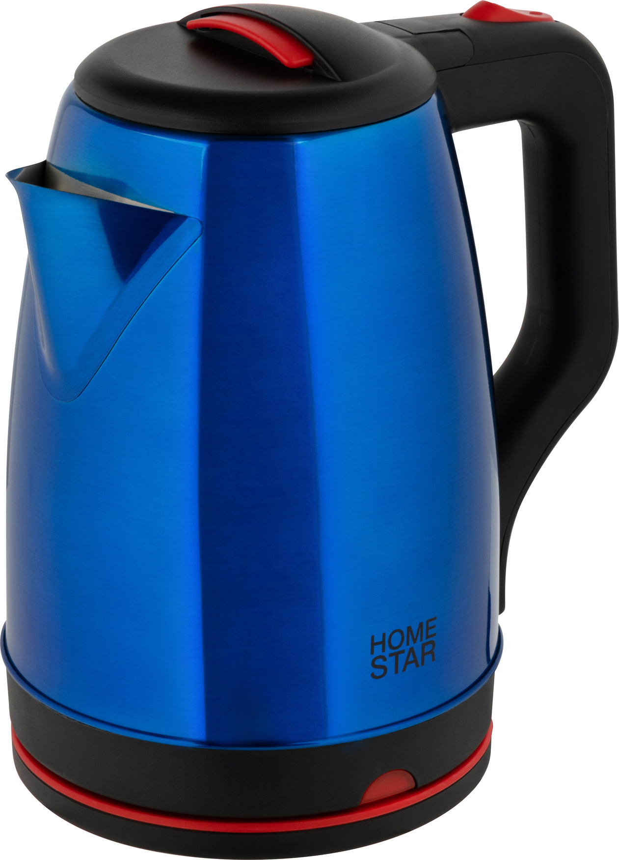 Чайник электрический стальной HS-1003 на 1,8 л, цвет синий