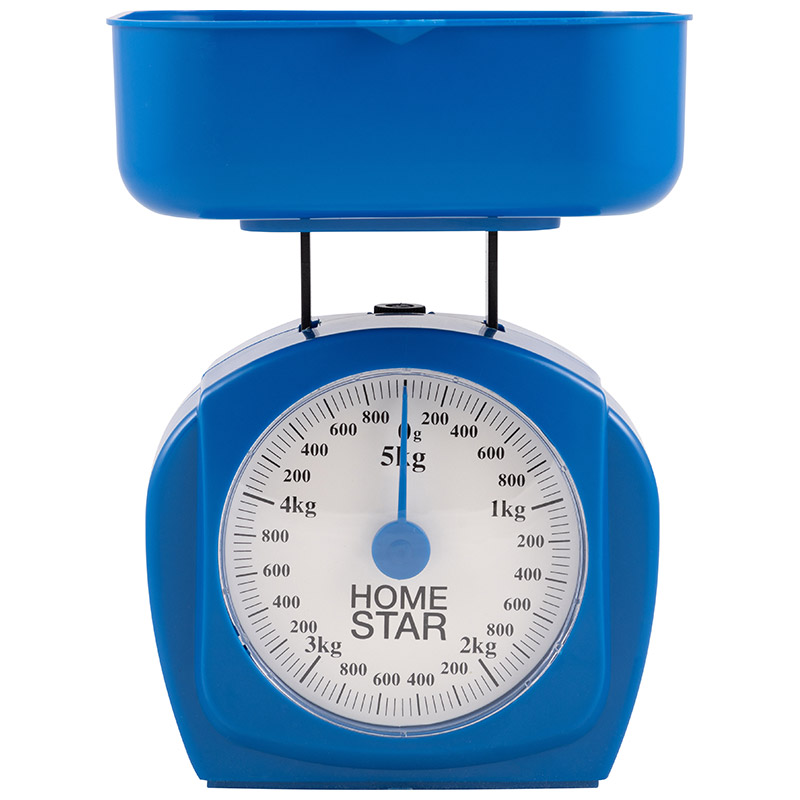 Весы кухонные механические HS-3005М до 5 кг, цвет синий