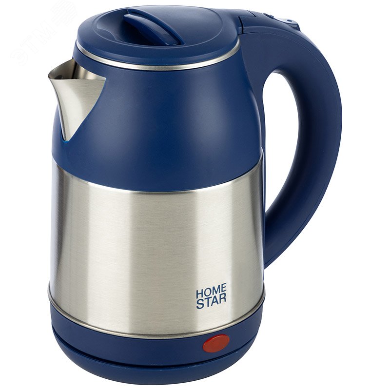 Чайник стальной HS-1034 на 1.8 л, цвет синий