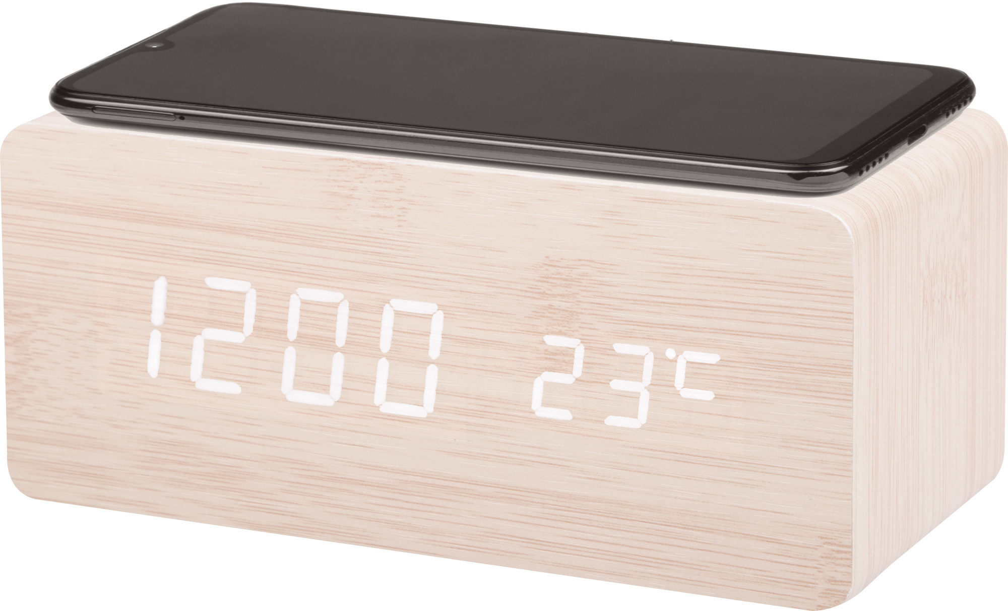 Часы электронные с беспроводной зарядкой HS-0123