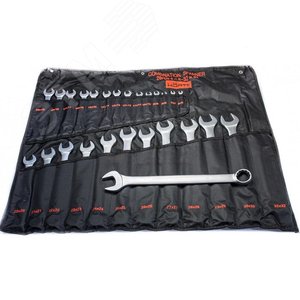 Набор ключей гаечных комбинированных 26 шт. (6-32) хромирование HORTZ