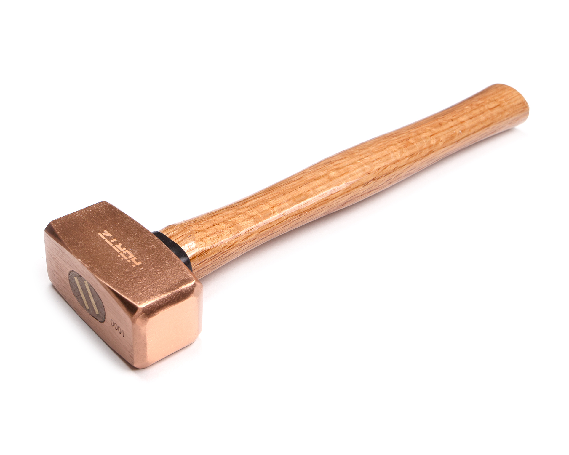 Кувалда 1 кг медная с деревянной ручкой HORTZ