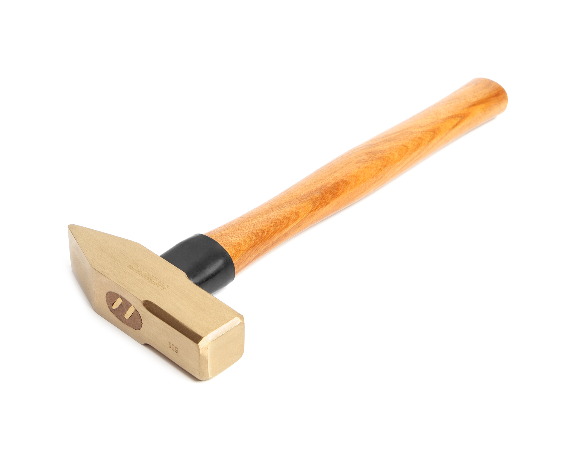 Молоток слесарный 0.5 квадратный боек сплав AlCu искробезопасный с деревянной рукояткой HORTZ