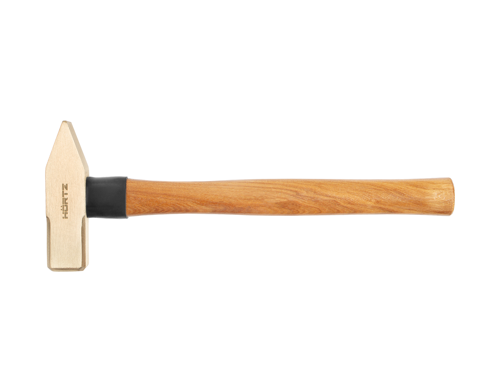 Молоток слесарный 0.5 квадратный боек сплав AlCu искробезопасный с деревянной рукояткой HORTZ