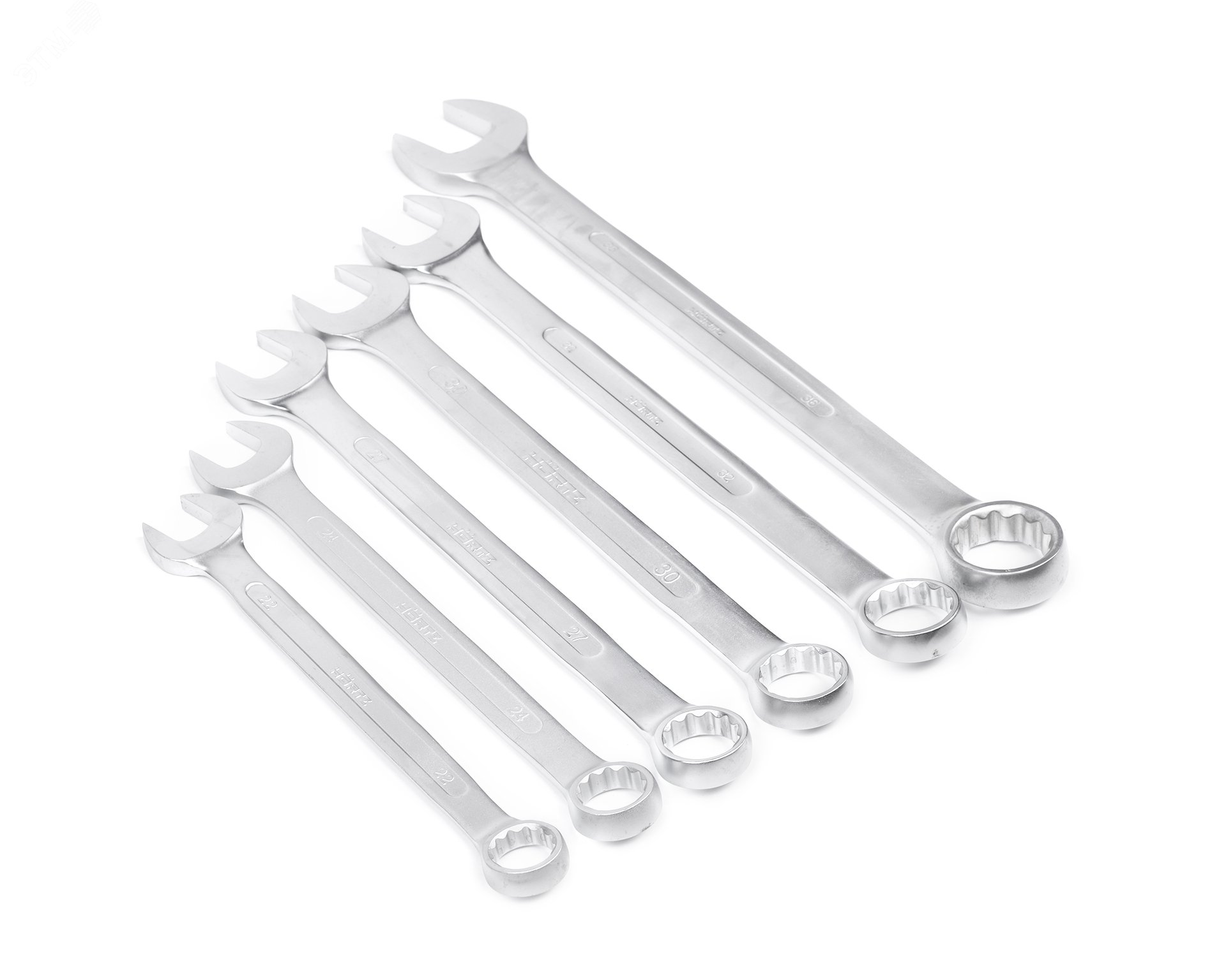 Набор ключей гаечных комбинированных 6 шт. (22-36) хром HORTZ