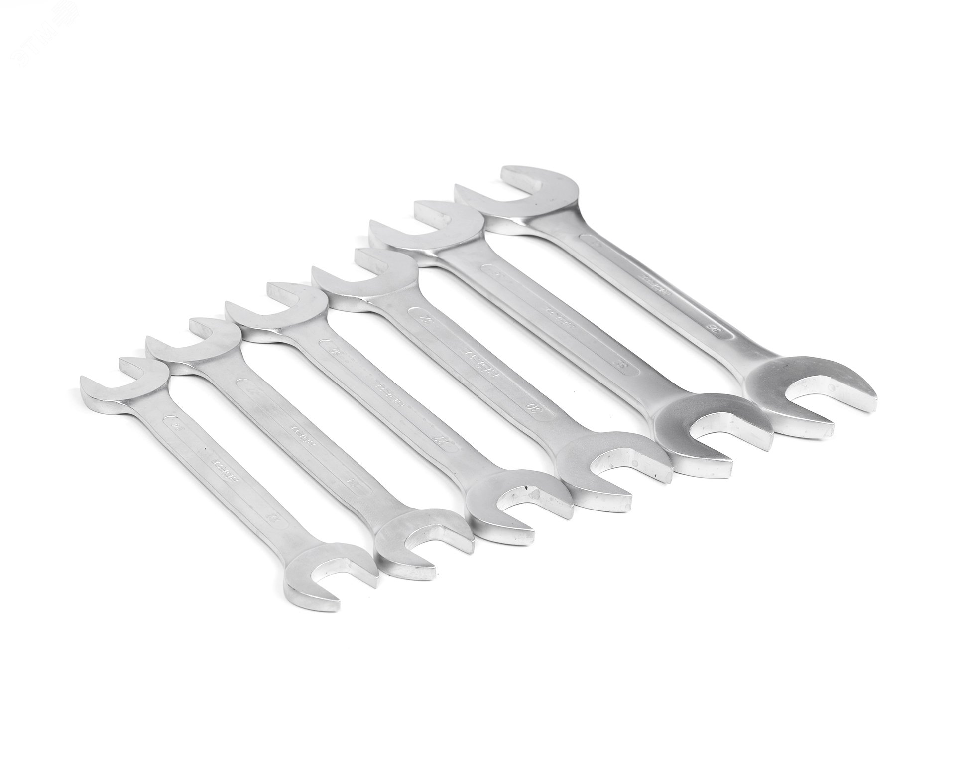 Набор ключей гаечных (рожковых) двусторонних 6 шт. (22-41) хром. HORTZ