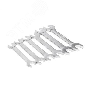 Набор ключей гаечных (рожковых) двусторонних 6 шт. (22-41) хром. HORTZ