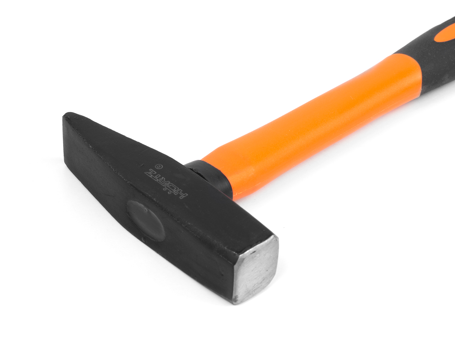 Молоток слесарный 0.5 (кг) квадратный боек с фиберглассовой обрезиненной рукояткой HORTZ