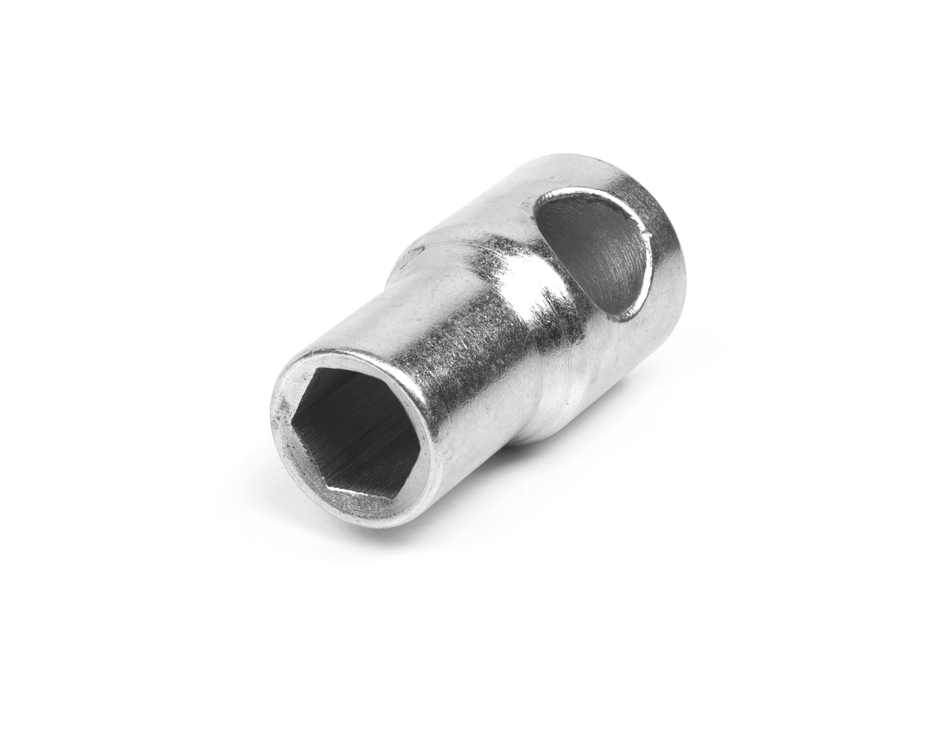 Головка торцевая высокая 17 мм (под вороток) хром шестигранная HORTZ