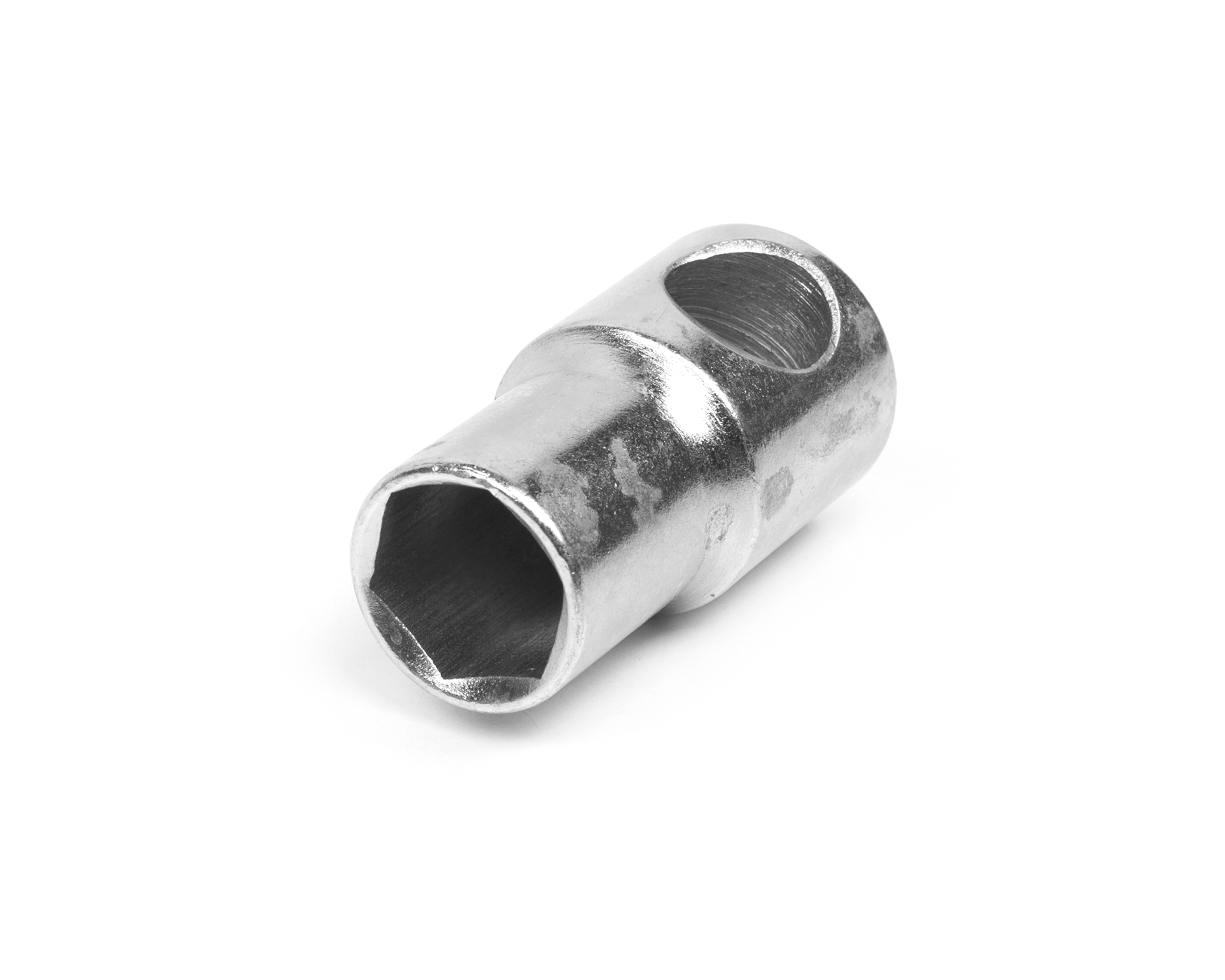 Головка торцевая высокая 22 мм (под вороток) хром шестигранная HORTZ