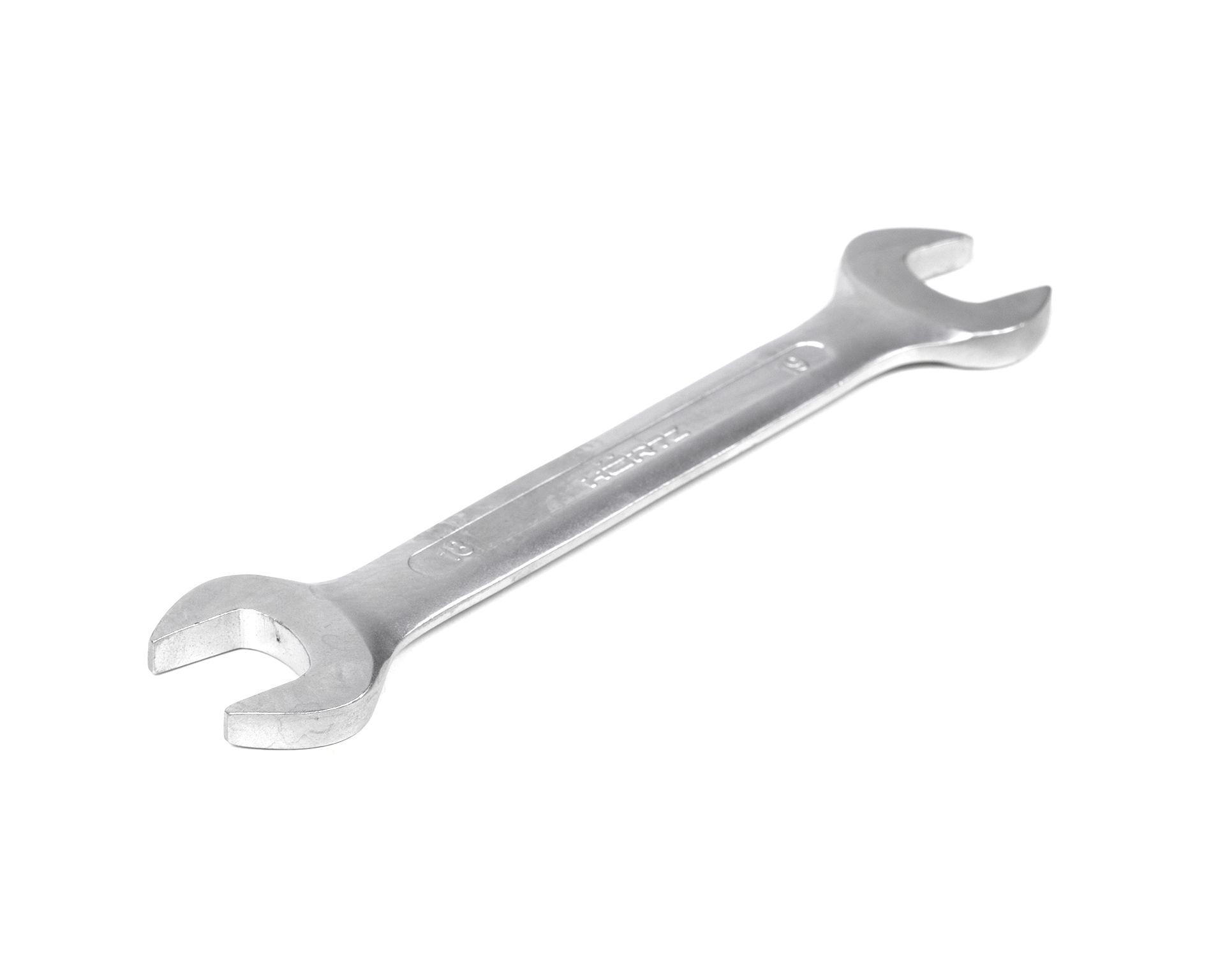 Ключ гаечный рожковый двусторонний 18х19 хромирование HORTZ (7811-0475)