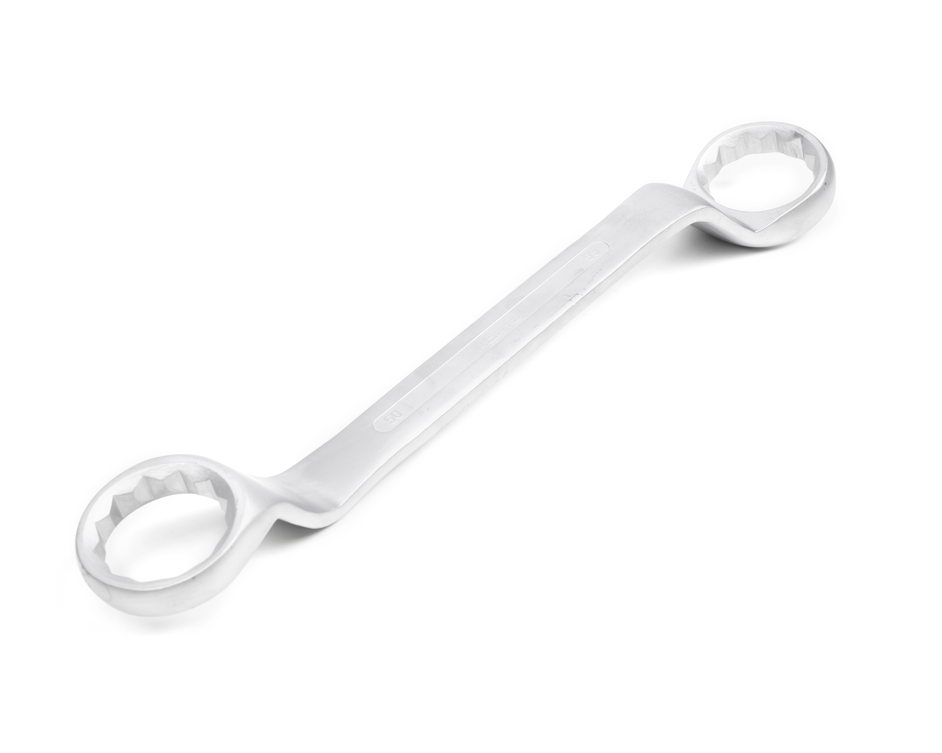 Ключ накидной двусторонний 50х55 хромирование HORTZ