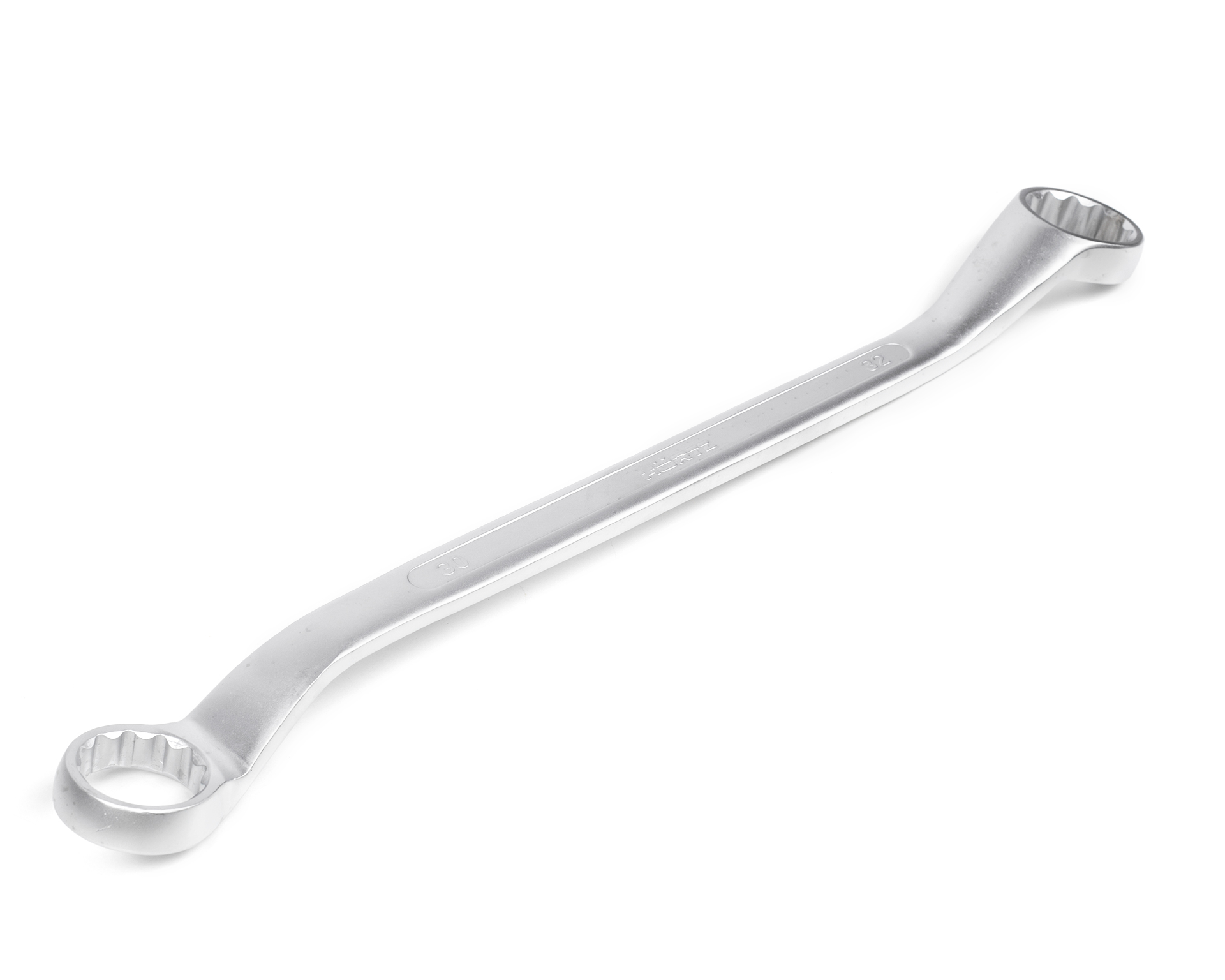 Ключ накидной двусторонний 30х32 хромирование HORTZ