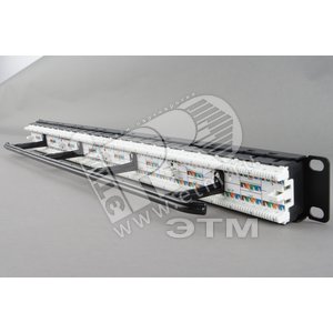 Патч-панель высокой плотности 19 1U 48 портов RJ-45 категория 6 Dual IDC