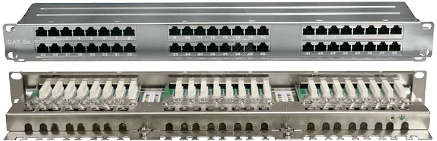 Патч-панель -110D высокой плотности 19дюйм 1U 48 портов RJ-45