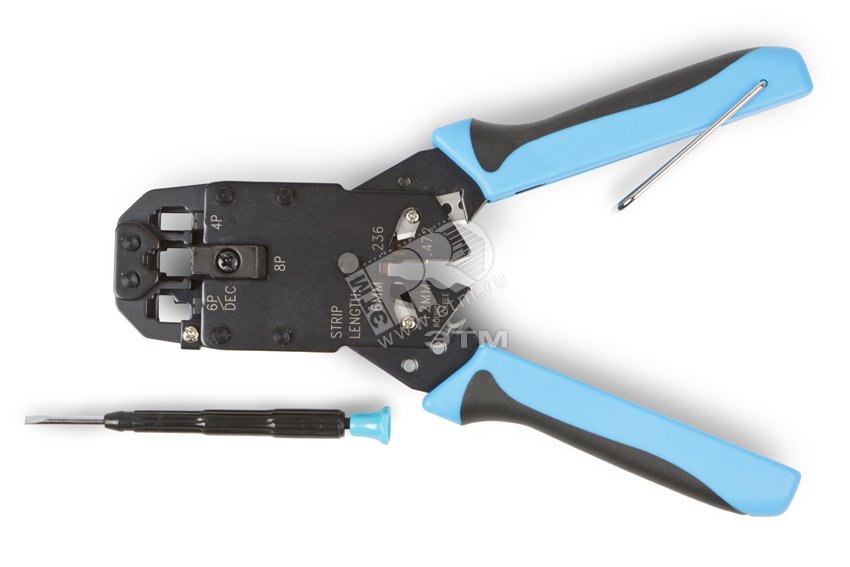 Инструмент обжимной HT-2008A для RJ-45/ RJ-12/ RJ-11 8P8C 6P6C 6P4C 4P4C профессиональный