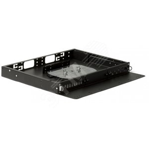 Бокс оптический универсальный 19 выдвижной с полкой от 8 до 24 портов (SC duplex LC ST FC) со сплайс пластиной без пигтейлов и проходных адаптеров 1U 