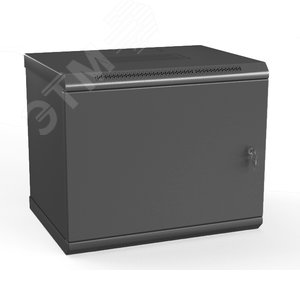 Шкаф настенный 19-дюймовый 9U 500x600х600мм стальная дверь несъемные стенки