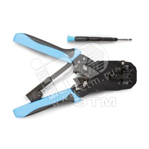 Инструмент обжимной для RJ-50/ RJ-45/ RJ-12/ RJ-11 10P10C 8P8C типа AMP 6P6C 4P4C