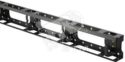 Металлический вертикальный кабельный организатор с крышкой 47U для шкафов TTC TSC шириной 800 черный