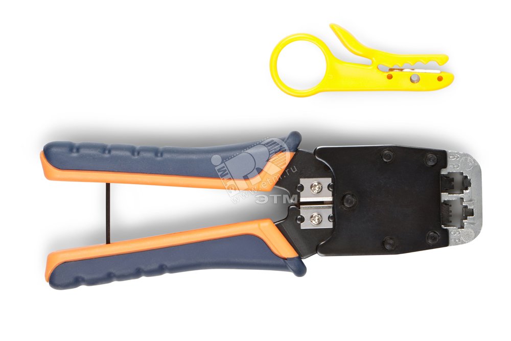 Инструмент обжимной для RJ-45/ RJ-12 профессиональный