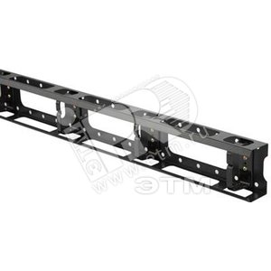 Металлический вертикальный кабельный организатор с крышкой 32U для шкафов TTC TSC шириной 800 черный