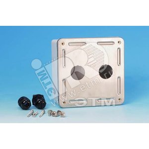 Коробка настенного монтажа для 2-х промышленных модулей IP67 нержавеющая сталь