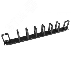 Кабельный организатор см-1U-V6H2-PL с пластиков.кольцами (6верт. и 2гор.)19д1U