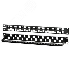 Модульная патч-панель 19 24 порта Flat Type 1U для модулей Keystone Jack