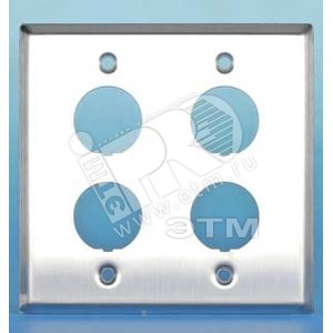 Панель лицевая для 4-х промышленных модулей IP67 нержавеющая сталь