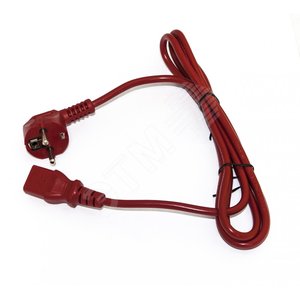 Кабель питания компьютера (Schuko+C13) PWC-IEC13-SHM-3.0-RD (3x1.0). 10A