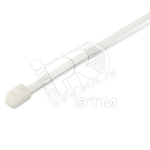 Стяжка неоткрывающаяся для двойной петли безгалогенная 200x4.8мм полиамид 6.6 (100шт)