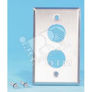 Панель лицевая для 2-х промышленных модулей IP67 нержавеющая сталь