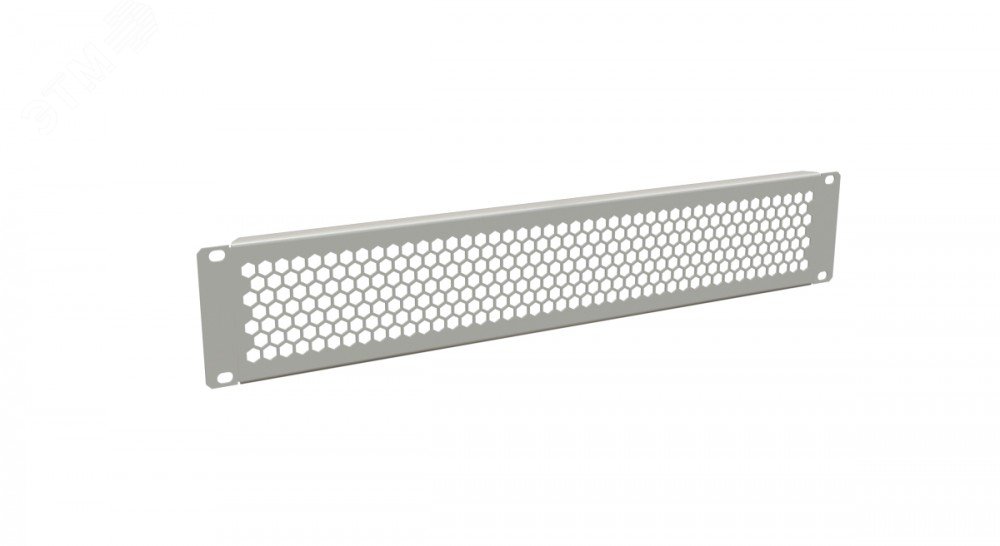 Фальш-панель перфорированная на 2U. цвет серый (RAL 7035)