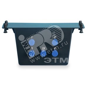 Видео-модуль распределительный четырехпортовый 1 вход и 4 выхода 5-2300 MHz вертикальный монтаж черный