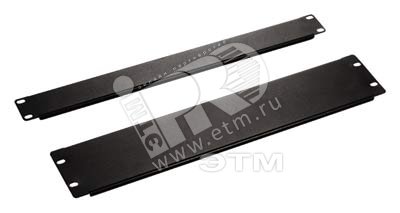 Фальш-панель на 1U цвет черный (RAL 9005)