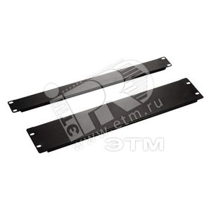 Фальш-панель на 1U цвет черный (RAL 9005)