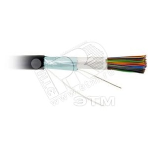 Витая пара экран FTP F/UTP категория 3 10 пар 24 AWG одножильный внешняя прокладка UV PE (500м)
