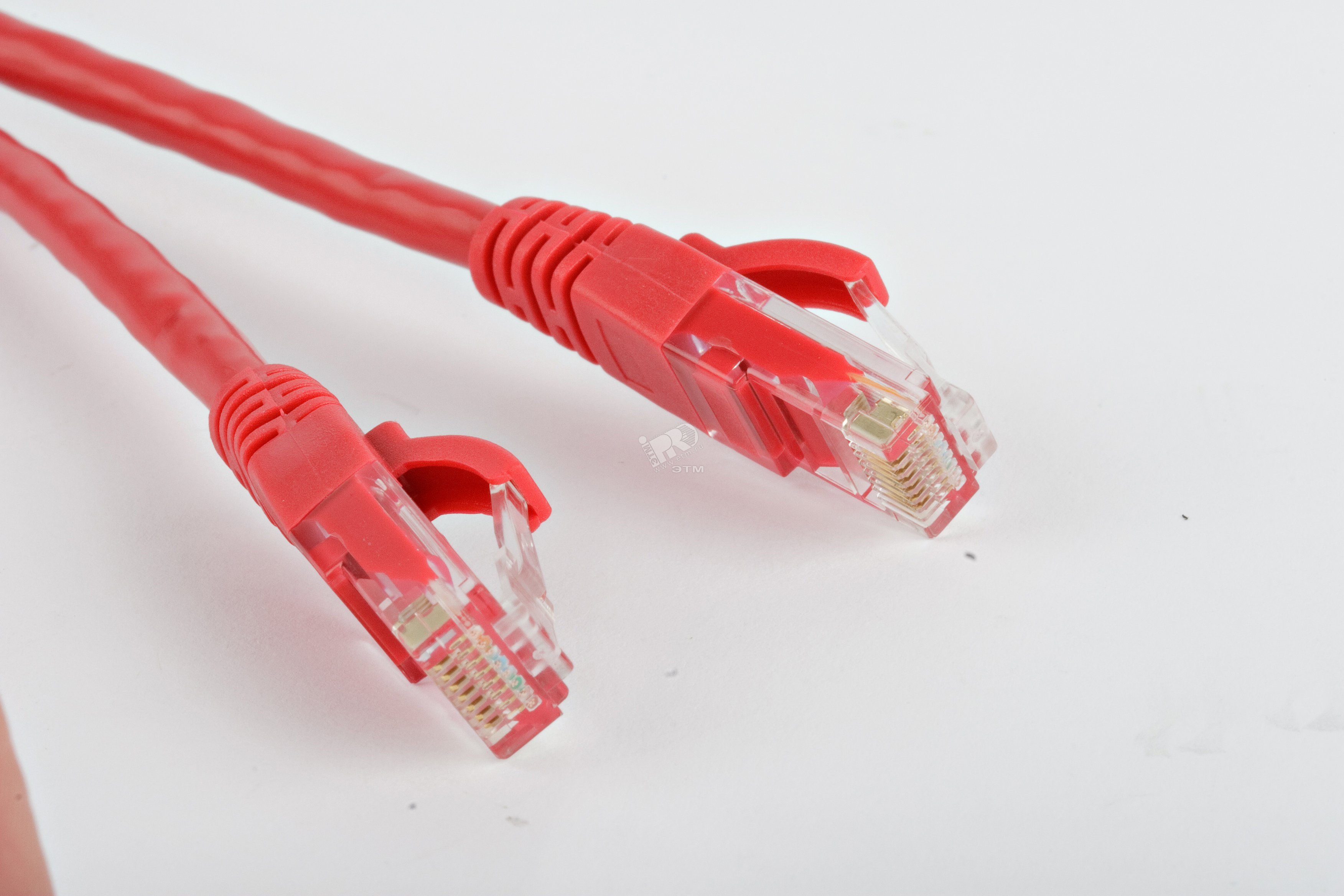 Патч-корд U/UTP категория 5e LSZH 0.5м красный
