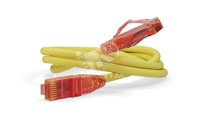Патч-корд PC-LPM-UTP-RJ45-RJ45-C5e-0.15M-LSZH-YL U/UTP категория 5е LSZH 0.15м желтый