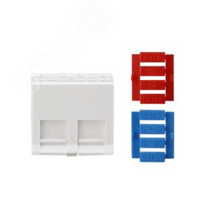Вставка угловая 45x45 для 2х модулей Кeystone Jack