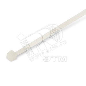 Стяжка 100x2.5мм нейлоновая неоткрывающаяся GT-100MC безгалогенная (100 шт)