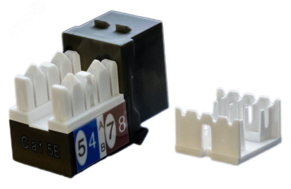 Вставка Keystone Jack RJ-45(8P8C) категория 5e черная