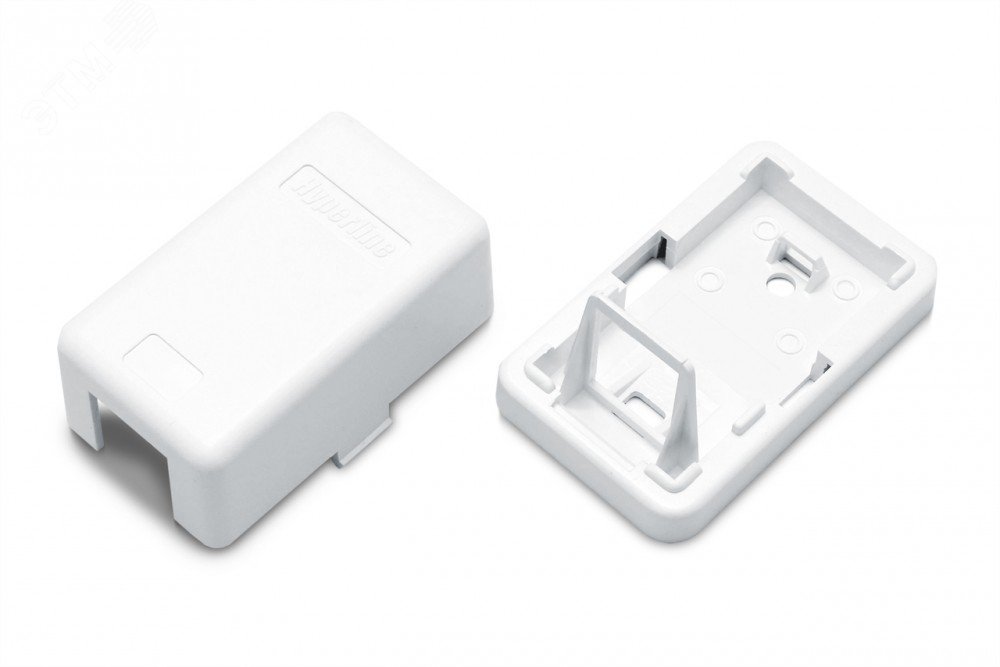 Корпус настенной розетки для установки 1-ой вставки типа Keystone Jack